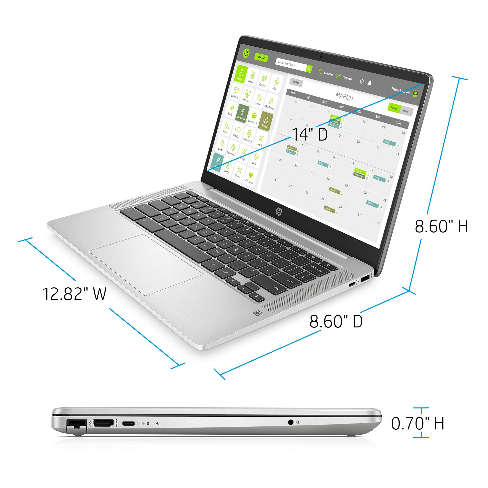 Amazon.co.jp: 2020 フラッグシップ HP 14 Chromebook ノートパソコン